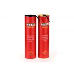 Custom Paper Tube Packaging Cardboard Paper Tube With Metal Movable Lid And Ribbon for sale