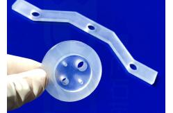 China Cnc Machined Fused Quartz Parts Frosted Surface 450mm supplier