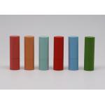 Red Spraying Aluminum Eco Friendly Lip Balm Tubes Bulk With Magnet