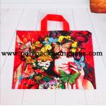 Multi - Color Printing Die Cut Handle Plastic Shopping Bag for sale