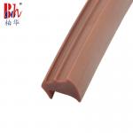 10*8 mm Brown PVC Rubber Strip Groove Type Barrier Strips for sale