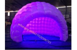 China 0.55mm pvc tarpaulin inflatable dome tent inflatable canopy / tent supplier
