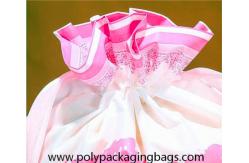 China Gravure Printing Double Layer 0.08mm LDPE CPE Drawstring Gift Bag supplier