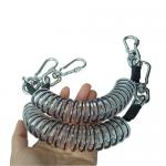 High Security Coiled Tool Lanyard Stretchable Transparent Heavy Duty Plastic Spring