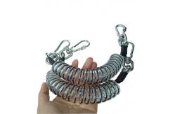 China High Security Coiled Tool Lanyard Stretchable Transparent Heavy Duty Plastic Spring supplier
