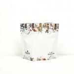 Custom Printed Resealable Tea Packing Bags Mylar Stand Up Pouch With Zipper