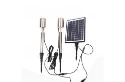 China 1W Solar LED Outdoor Spotlights Stainless Steel Lamp 3000K With Condenser Lens supplier
