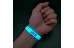 China Plain Style Printed Silicone Wristbands 1-5mm Width In OPP Bag supplier