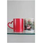 Sublimation Heart Handle Mug ( Full Red) for sale