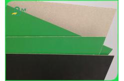 China 900gsm 1200gsm Bookbinding Board with 1 Side Black / Green Hard Stiffness supplier