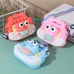14.5*11*4cm Cute Silicone Pencil Box Organizer with Lid Bpa Free Material for sale