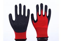 China Unisex EN388 4131 Labor Protection Latex Palm Coated Gloves 56 Grams supplier