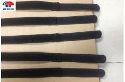 China Eco Friendly Elastic Hook And Loop Strap Self Stick Touch fastener Black supplier