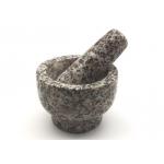 Culinary Stone Mortar And Pestle , Deep Granite Mortar And Pestle Diameter 9 cm for sale