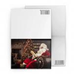 Merry Christmas Custom Lenticular Printing Greeting Card With Santa Claus 3D Effect