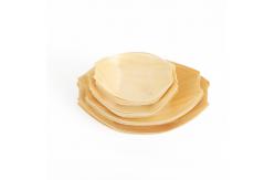 China 5inch Pine Wood Disposable Serving Cone Sushi Boat Serving Tray supplier