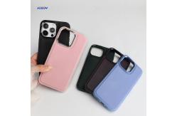 China Shockproof PU Leather Mobile Phone Case With IPhone 16 Pro Max supplier