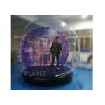 Customized Giant Human Size Inflatable Snow Globe With Blower , Air Pump