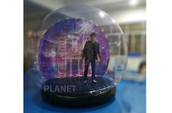 China Customized Giant Human Size Inflatable Snow Globe With Blower , Air Pump supplier