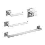 OEM Stainless Steel Bath Hardware Set 4 Pieces Easy Assembly for sale