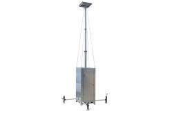 China Cube Mobile Light Tower Solar Surveillance Unit With 7m Manual Mast supplier