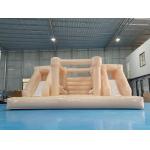 Tarpaulin Inflatable Wedding Bounce House Pink Inflatable Event Bouncer With Slide Inflatable Party Combo For Kids for sale