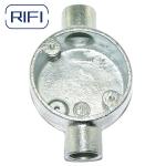 Malleable BS31/4568 Three Way Circular Junction Box 25mm Electrical Round Box