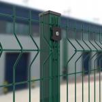 Galvanized Steel Metal Customize Pvc Coated 3d  Curved Fence For Garden for sale