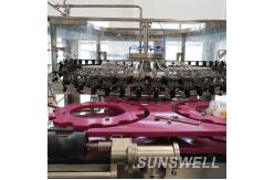 China Fully Automatic Plastic Beverage Filling Machine Glass Bottled Soft Drink Dual Capping supplier