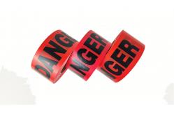 China High Tensile Strength PVC Restriction Warning Tape for Flexible supplier