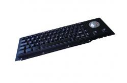 China SUS304 IP65 Industrial Keyboard With Trackball 20mA Wired Panel Mount supplier