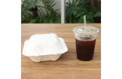China Oil Resistant and Biodegradable Customized Disposable Bagasse Burger Box for Food Container supplier