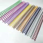 3/4'' Pitch 2: 1 Book Binding Spiral , Rohs Nylon Coated Double Metal Wire for sale