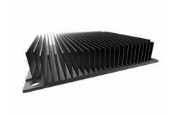 China 6005 Black Anodized Extruded Heat Sink Profiles For Audio Equipment supplier