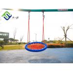 Round Kids Playground Nest Swing Seat 100cm Black With Hanging Rope