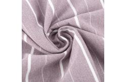 China Breathable And Stylish Comfortable Soft Striped Knit Fabric For T-Shirt supplier