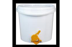 China White Yellow Plastic Honey Tank With Honey Gate for Honey Storage supplier