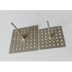 2X 2 Insulation Fastener Pins Perforated Base Galvanized Steel Or Stainless Steel for sale