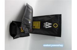 China Custom printed matte black coffee bag packaging pouch / sachet supplier