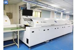 China PLC 400mm PCB SMT Reflow Oven 380V Lead Free 8 Heating Zones supplier