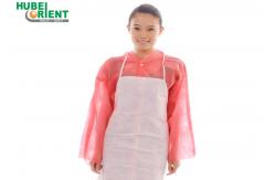 China Economical Friendly 70x80cm Single Use Nonwoven Apron 40g/M2 For Factory supplier