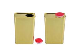 China 2L Rectangular Tin Containers For Paint Thinner Lubricant Oil Packing supplier