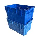 HDPE Plastic Nestable Stacking Crate 61x40 For Warehouse Market