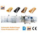 CE Certified Automatic Sugar Cone Production Line With Fast Heating Up Oven , 63 Baking Plates Ice Cream Cone Productio for sale