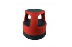 China Round Step Stool with Retractable Casters Non-Slip Surface supplier
