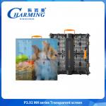 5000nits P3.91 Outdoor Led Transparent Video Wall Glass Led Display for sale