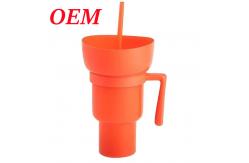 China Popcorn Container With Straw Food Safe Popcorn Bucket supplier