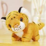 EN71 25cm Simulation Tiger Stuffed Doll With Polypropylene Cotton Filling