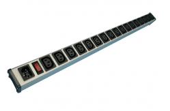 China 17 Way Electrical PDU Power Distribution Unit C13 IEC 320 Aluminium Alloy Housing supplier