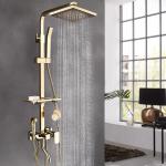 304 Stainless Steel Sanitary Ware Shower Luxury Gold Bathroom Set for sale